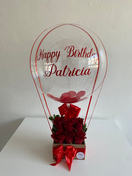 Hot Air Balloon Roses Box