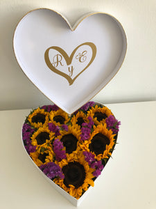 Corazón de Girasoles