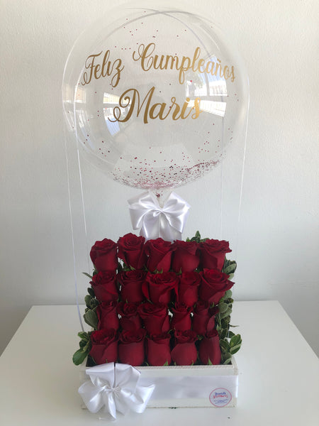 Hot Air Balloon Roses Box