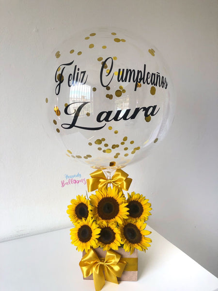 Hot Air Balloon Sunflower Box